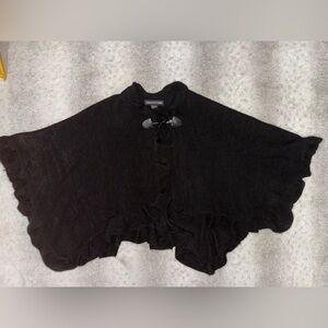 Elegant Black Poncho